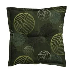 Madison Tuinkussens>Circle Green hocker 50x50