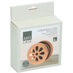 Arti Casa Kaarsen>Citronella wikkel terracotta