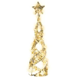 O'malley Kerstdecoratie>Cone met ster ottawa 60cm 300LED-ww