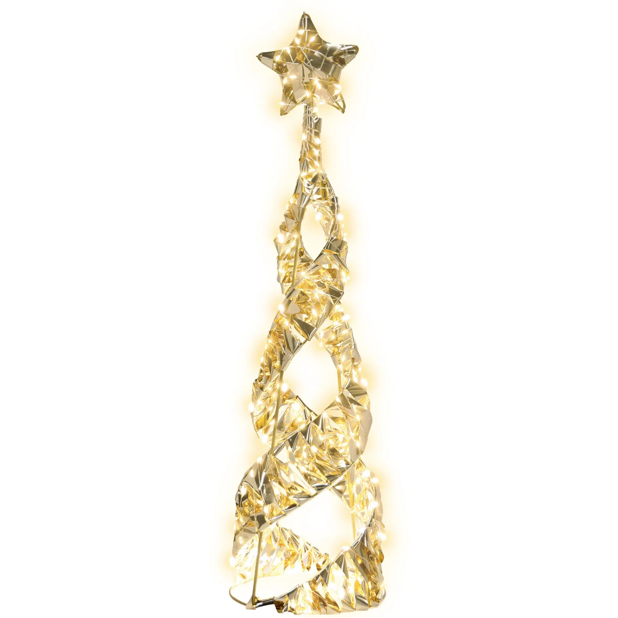 O'malley Kerstdecoratie>Cone met ster ottawa 60cm 300LED-ww