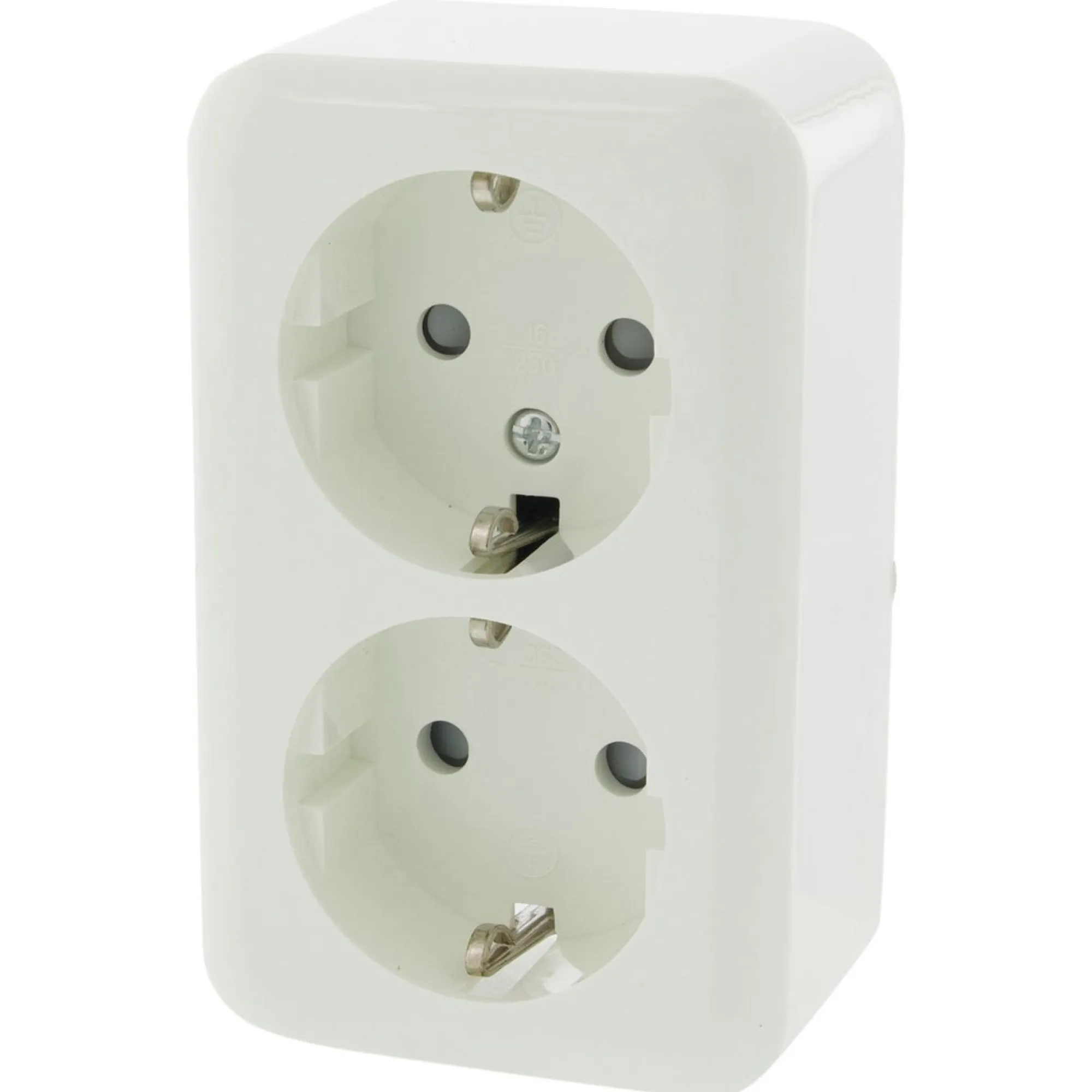 Q-link Schakelmateriaal>Contactdoos 2V Exo OPB RA PW