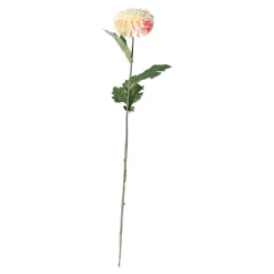 Everlands Kunstplanten En Kunstbloemen>Dahlia op steel creme 75 cm
