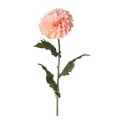 Everlands Kunstplanten En Kunstbloemen>Dahlia op steel roze 75 cm