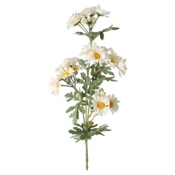 Kunstplanten En Kunstbloemen>Daisy op steel wit 70 cm