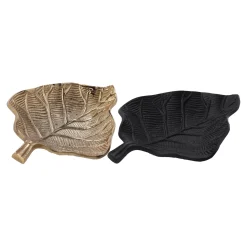 Woondecoratie>Deco blad metaal Parksville 16 cm zwart