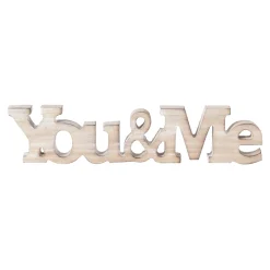 O'malley Woondecoratie>Deco hout You&Me 22 cm assorti