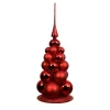 Decoris Kerstdecoratie>Deco kerstbal rood