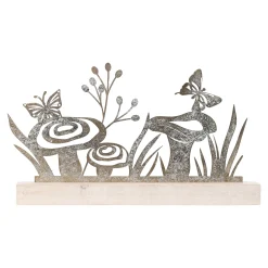 Woondecoratie>Deco metaal 35 x 21 cm gold wash