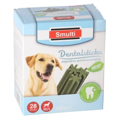Smulti Hondensnacks>Dentalsticks fresh medium 28st.