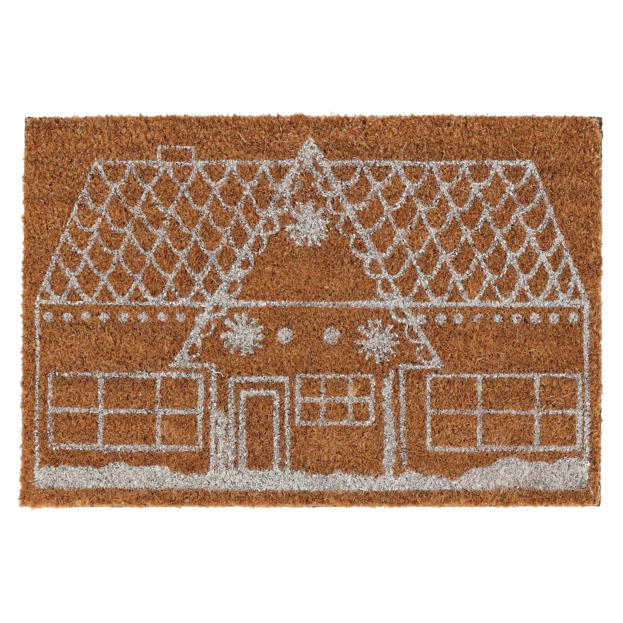 Kerstdecoratie>Deurmat kokos ginger home 60x40cm