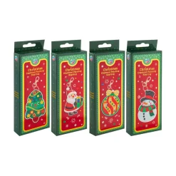 Creative Craft Group Kerstballen|Kerstdecoratie>Diamond painting sleutelhanger kerst