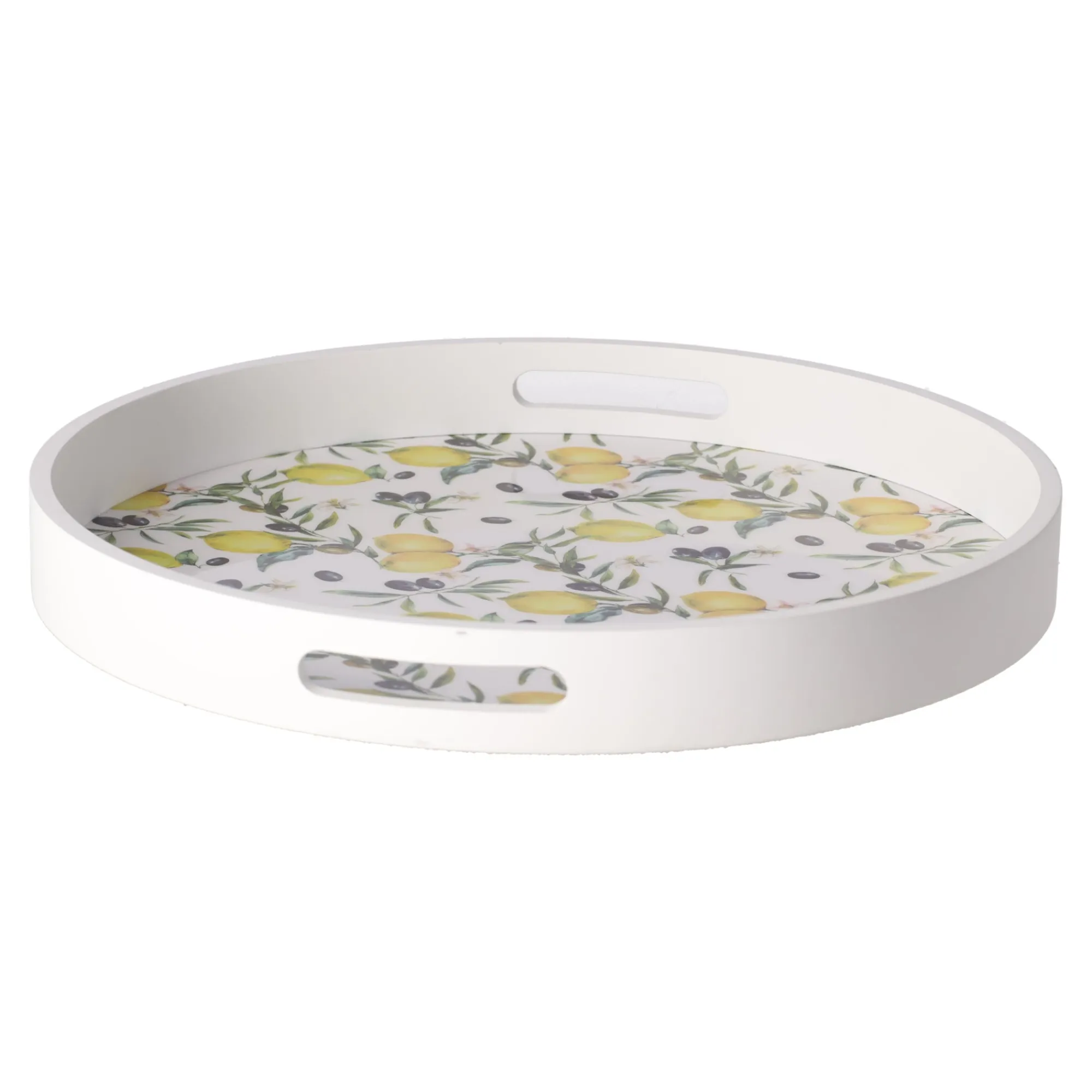 Decoris Koken & Tafelen|Woondecoratie>Dienblad hout citrus 35 cm