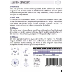 Horti Tops Moestuin>Dille nano zaad