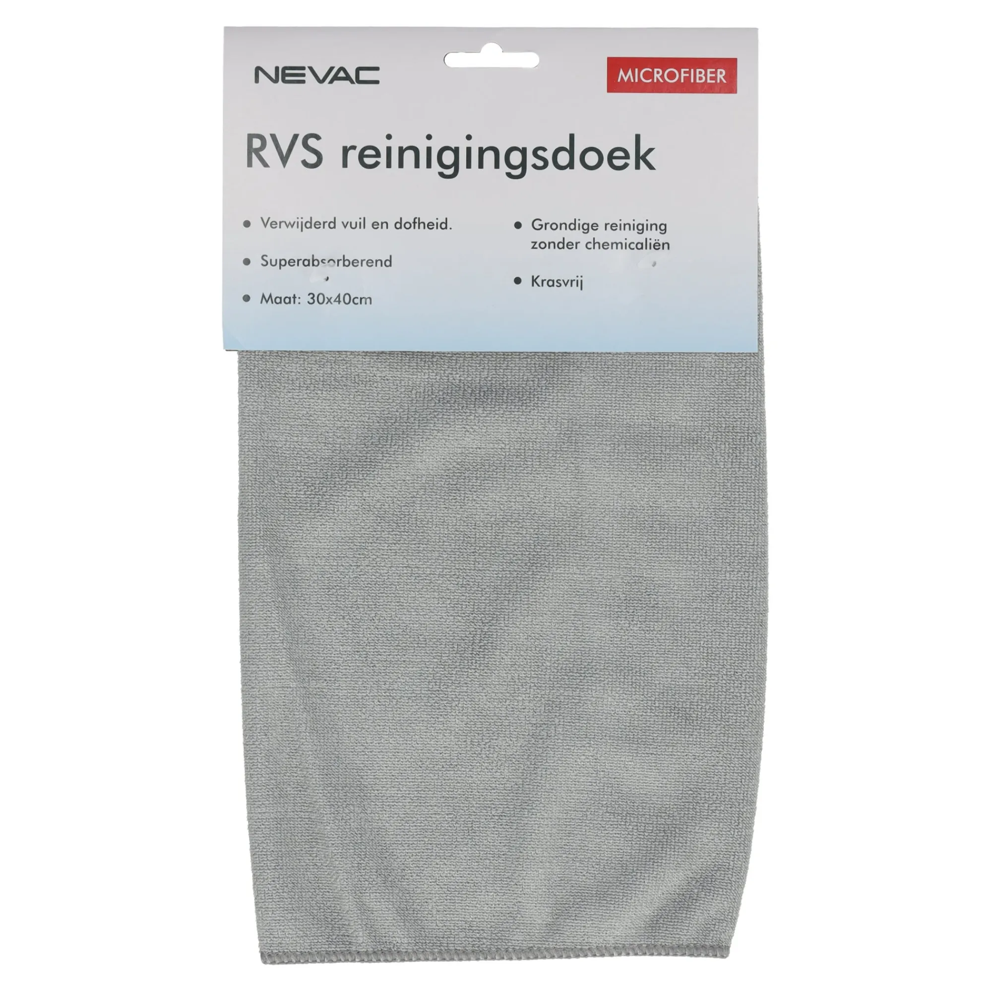 Nevac Schoonmaken>Doek RVS 30x40cm RS020
