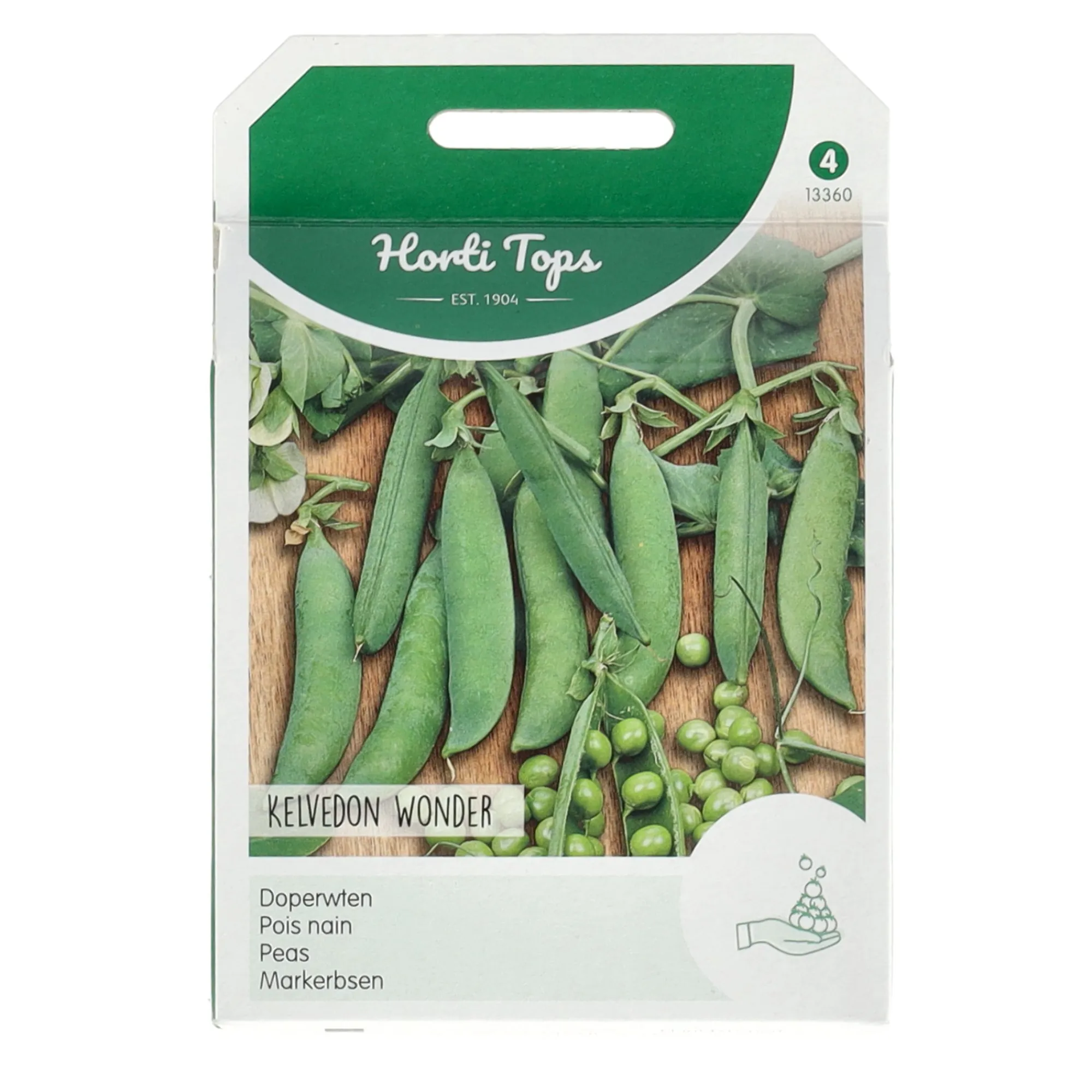 Horti Tops Moestuin>Doperwten Kelvedon wonder