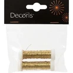 Decoris Woondecoratie>Draad metaal 3mm 6m goud 2st