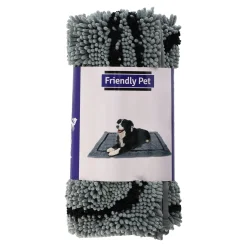 Friendly Pet Hondenverzorging>Droogloopmat hond 76x53cm grijs