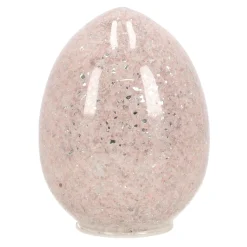 O'malley Pasen>Ei glas 10 LED roze 16 cm