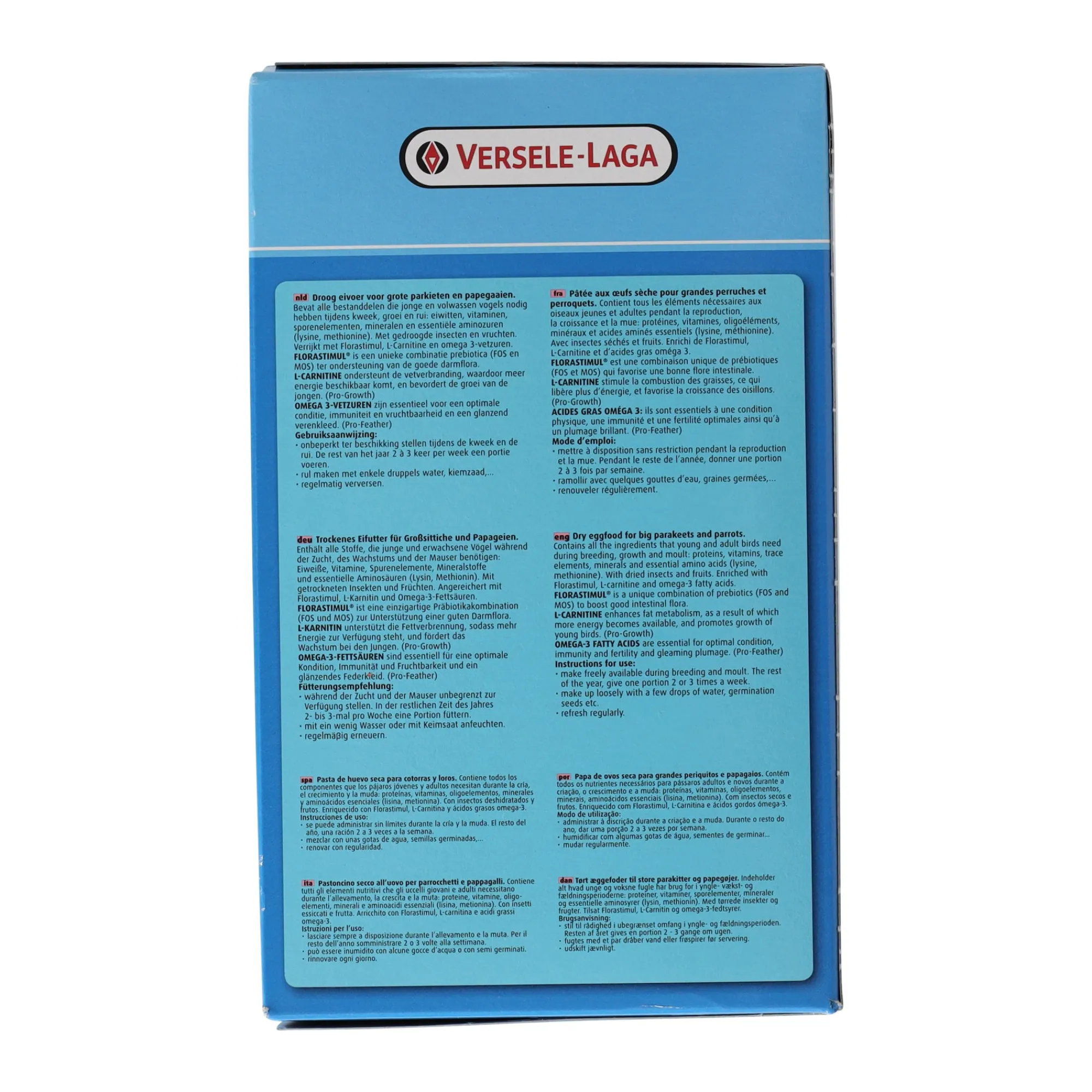 Versele Laga Vogelvoer>Eivoer voor papegaaien 800gr Orlux
