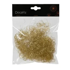 Decoris Kerstdecoratie>Engelenhaar messing goud