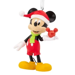 Hallmark Kerstdecoratie|Kerstballen>Famous character Mickey holding Orn
