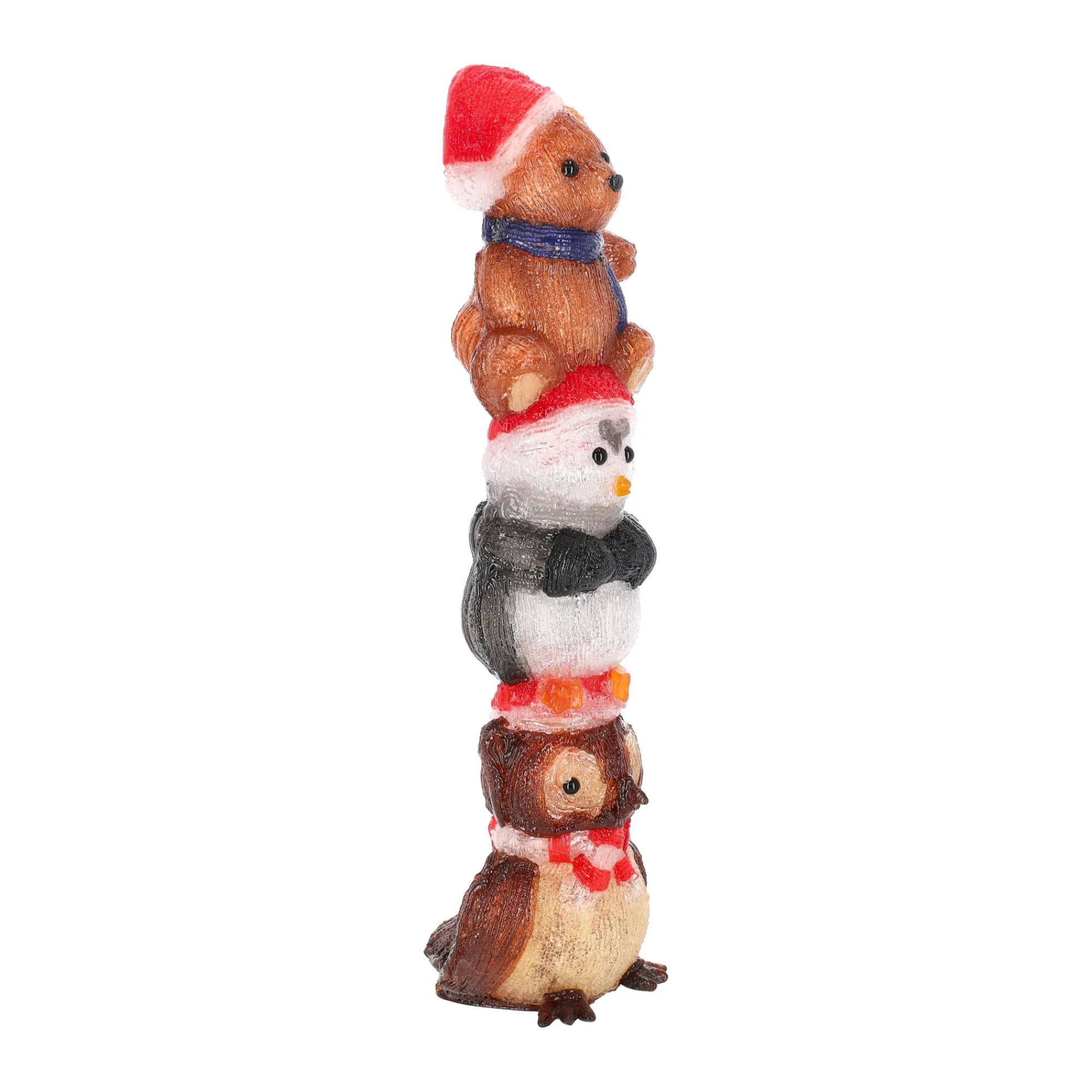 O'malley Kerstdecoratie>Figuren op elkaar acyrl 63 cm 80LED