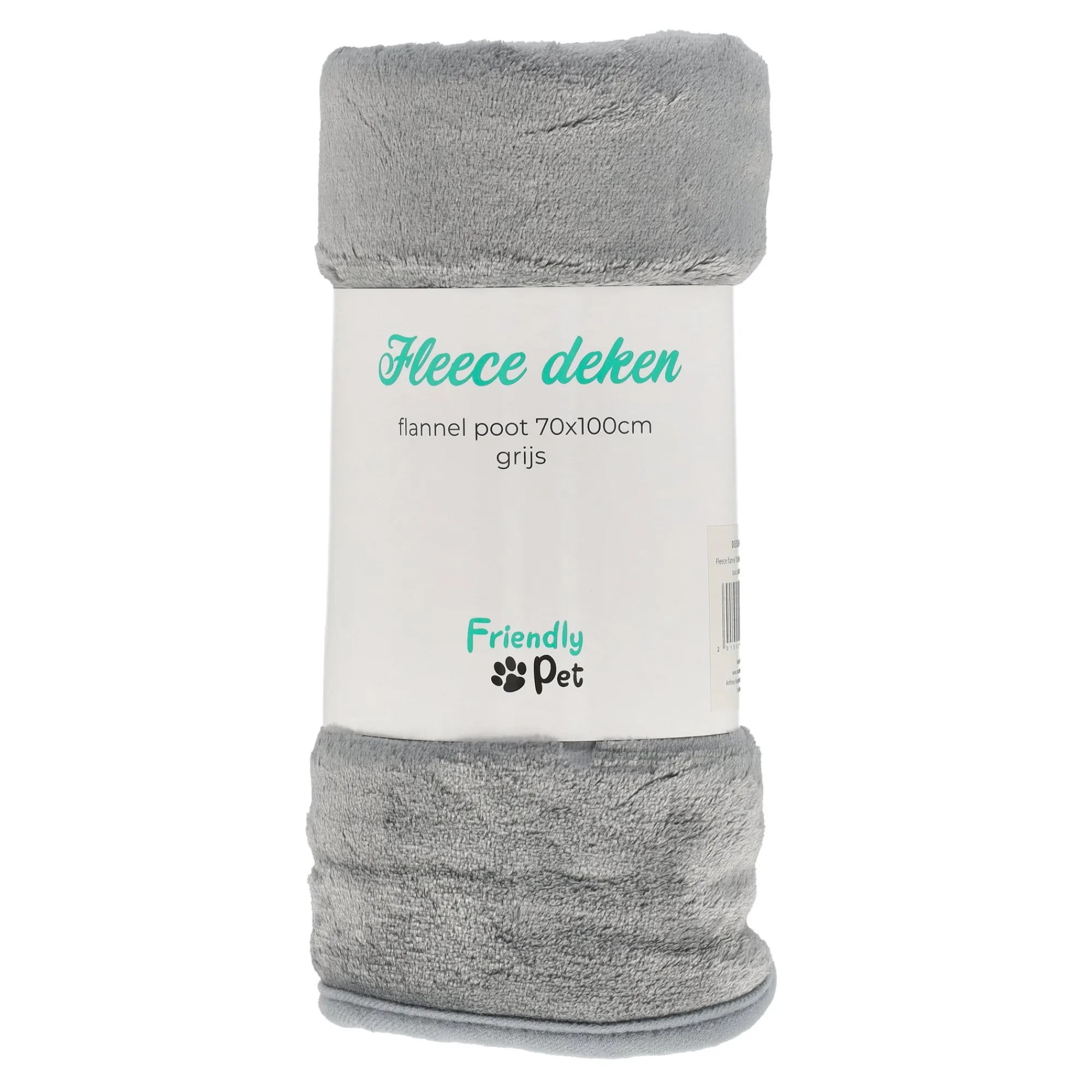 Friendly Pet Hondenverzorging>Fleece flanel poot 70x100cm grijs