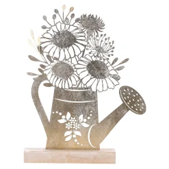 Woondecoratie>Gieter deco metaal 34 cm gold wash