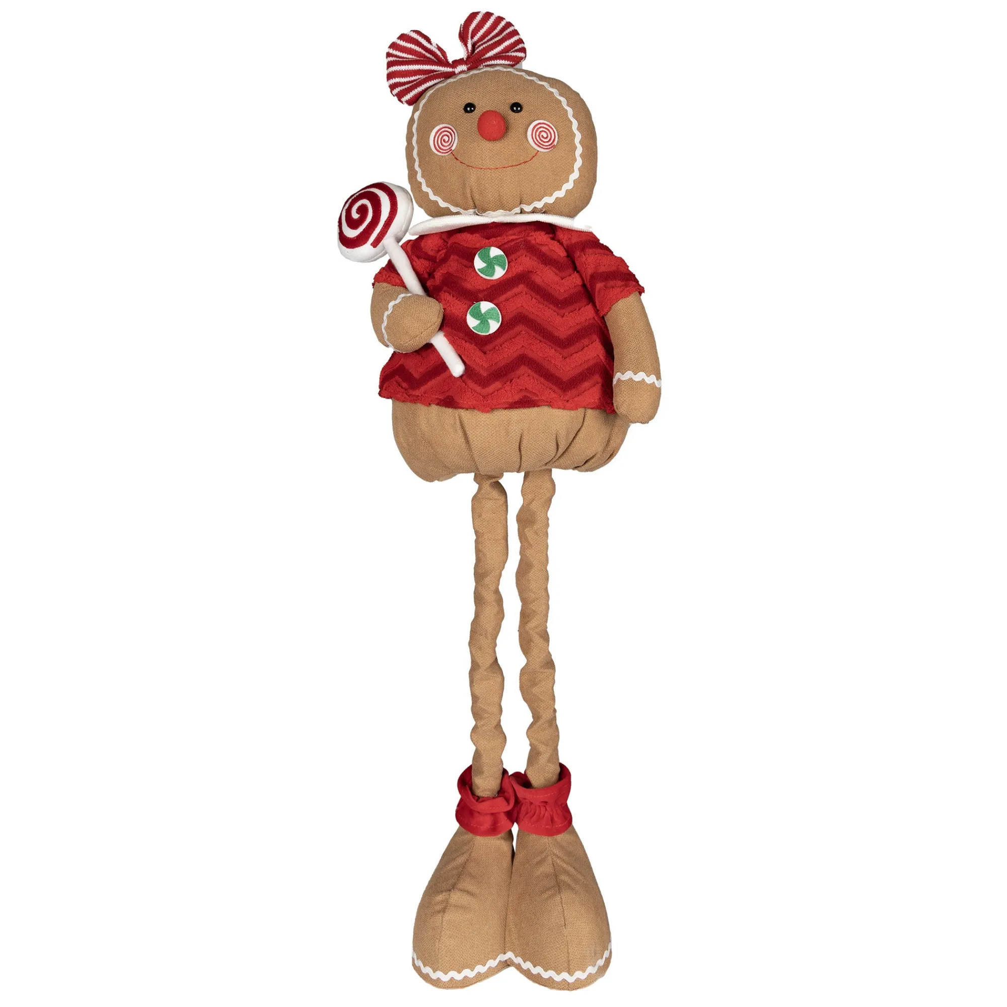 O'malley Kerstdecoratie>Gingerbread pop staand 96cm 2ass