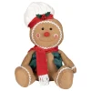 O'malley Kerstdecoratie>Gingerbread pop zittend 33cm
