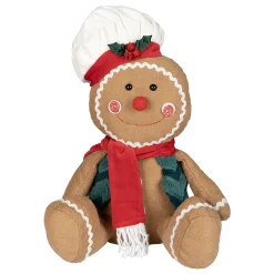 O'malley Kerstdecoratie>Gingerbread pop zittend 33cm
