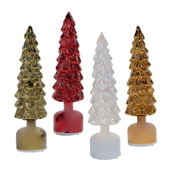 O'malley Kerstdecoratie>Glazen kerstboom LED 36cm