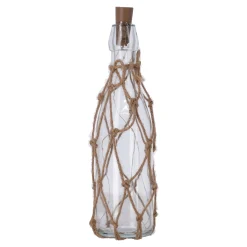 Decoris Woondecoratie>Glazen LED-fles 28 cm