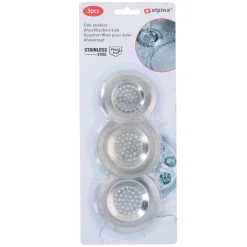 Alpina Schoonmaken>Gootsteenzeef 2 x 8 cm en 1 x 7 cm