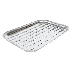 Barbecueaccessoires>Grillplaat RVS 34,5 x 24,2 x 2,5 cm