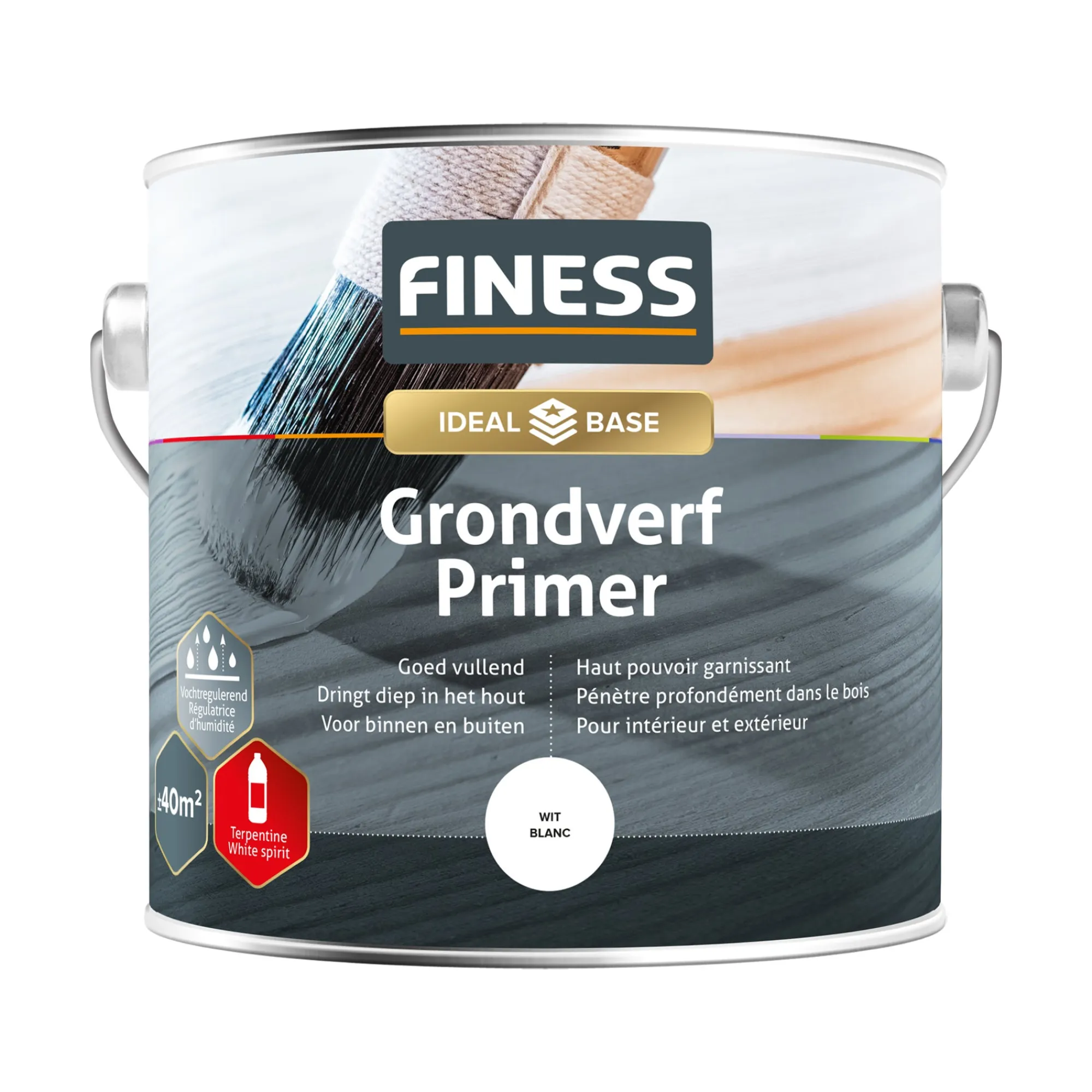 Finess Muurverf>Grondverf wit 2.5L