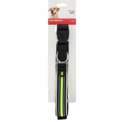 Friendly Pet Hondenriem>Halsband met clip zwart 30 mm x 40-47 cm FP
