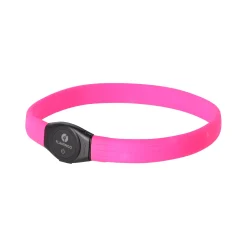 Flamingo Hondenriem>Halsband visio LED jumbo 7mm roze