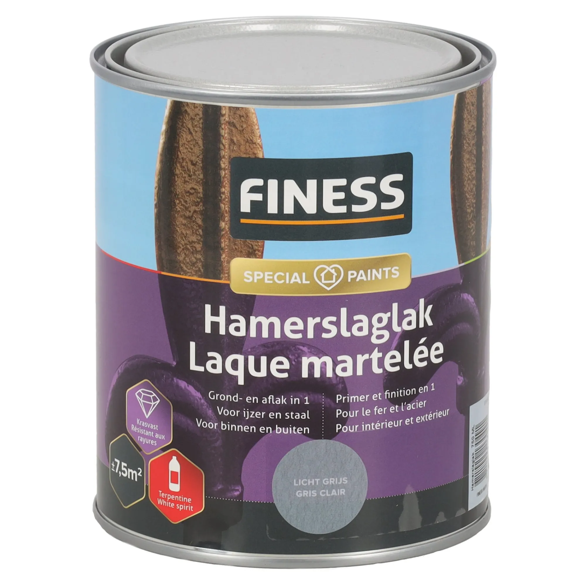 Finess Lakken>Hamerslag l.grijs 1486 750ml