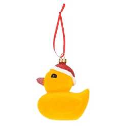 Kerstballen|Kerstdecoratie>Hanger badeend soft 9 cm