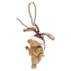 Kerstdecoratie|Kerstballen>Hanger beer boom goud 8 cm