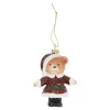 Kerstdecoratie|Kerstballen>Hanger beer kerst 10 cm