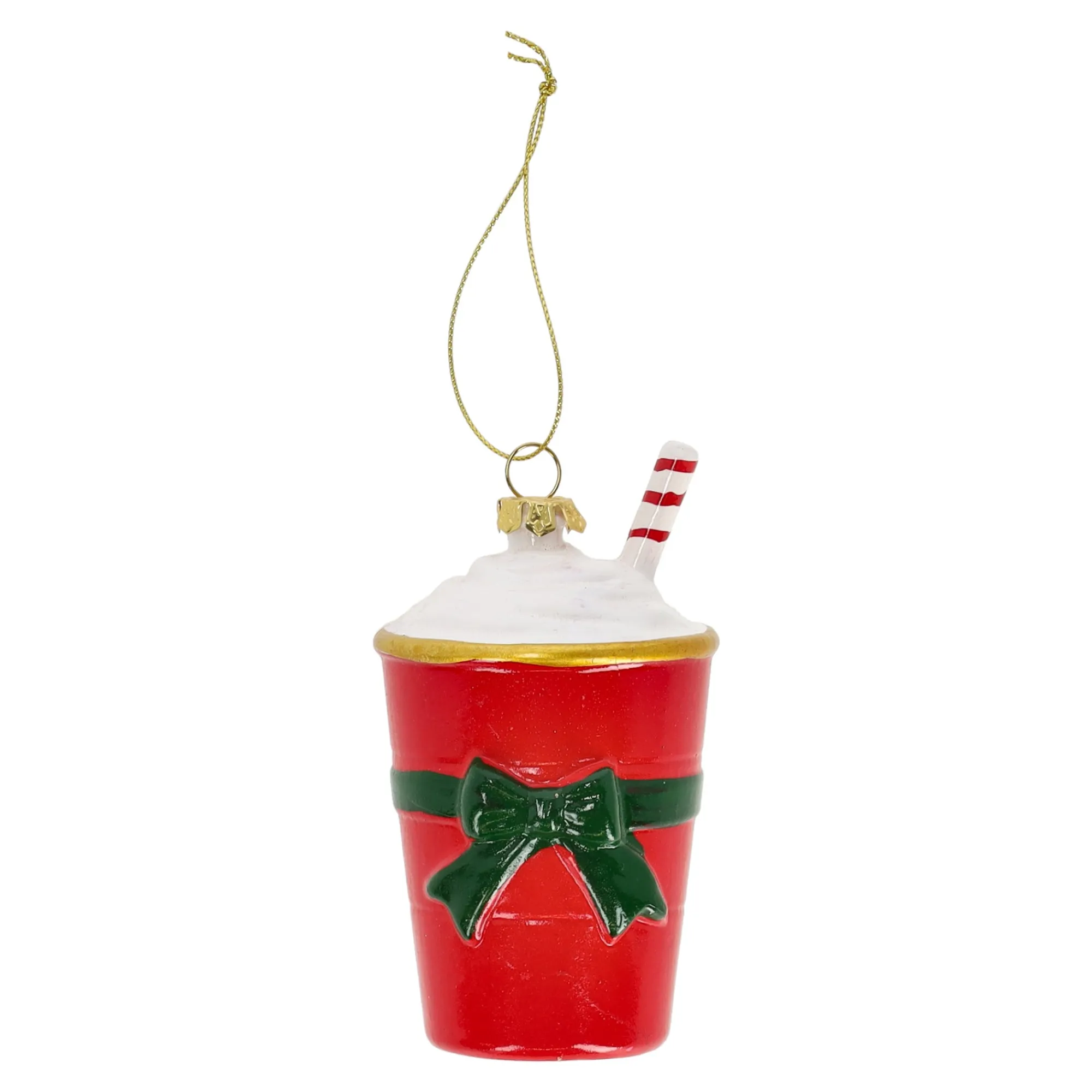 Kerstdecoratie|Kerstballen>Hanger beker rood 6 x 11 cm