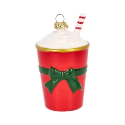 Kerstdecoratie|Kerstballen>Hanger beker rood 6 x 11 cm