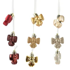 Decoris Kerstballen|Kerstdecoratie>Hanger bundel strik