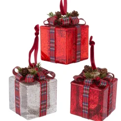 Boltze home Kerstdecoratie|Kerstballen>Hanger cadeau Giveo 8cm