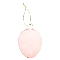 O'malley Pasen>Hanger ei glas roze 8cm