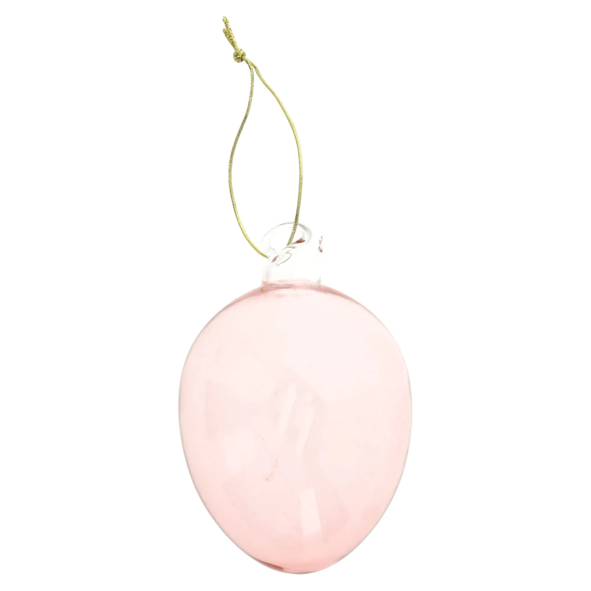 O'malley Pasen>Hanger ei glas roze 8cm