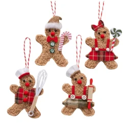 Boltze home Kerstballen|Kerstdecoratie>Hanger figuur Ginger 10cm