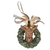 Kerstdecoratie|Kerstballen>Hanger gewei goud 10 cm